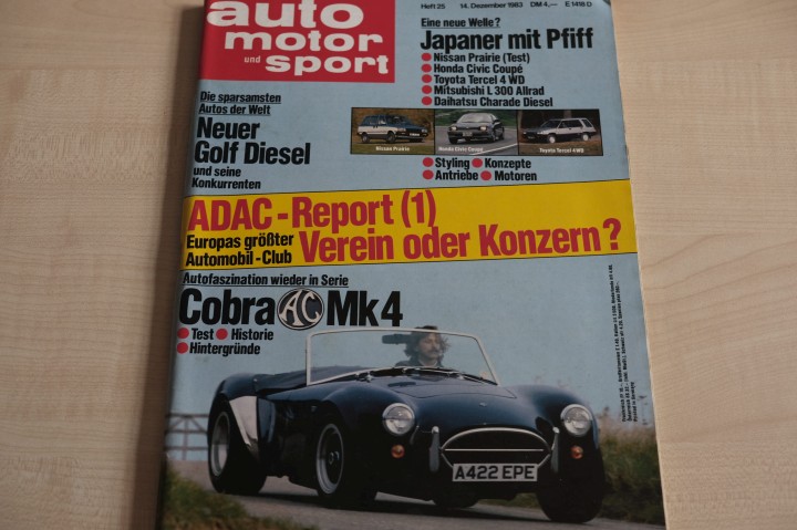 Deckblatt Auto Motor und Sport (25/1983)